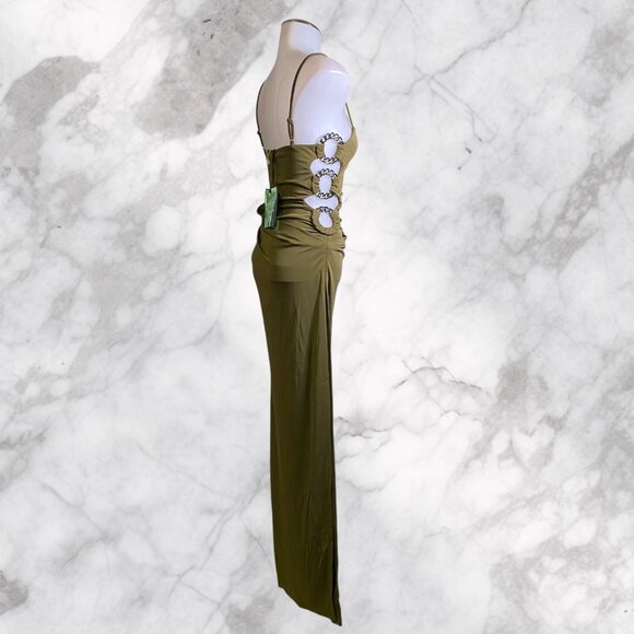 DUNDAS x REVOLVE Atlas Maxi Dress - Khaki Green - Picture 5 of 10